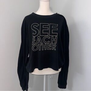 Black Graphic Women's Top-XL‎